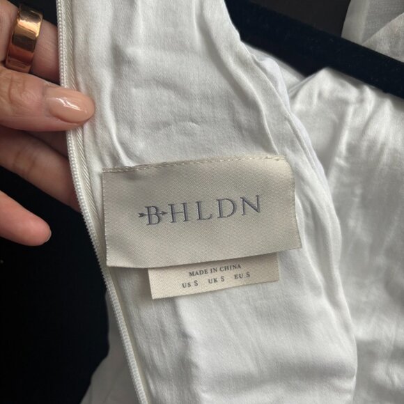 BHLDN Sleeveless Allover Bow High-Neck Mini Dress - Bridal / Bachelorette - Picture 5 of 7